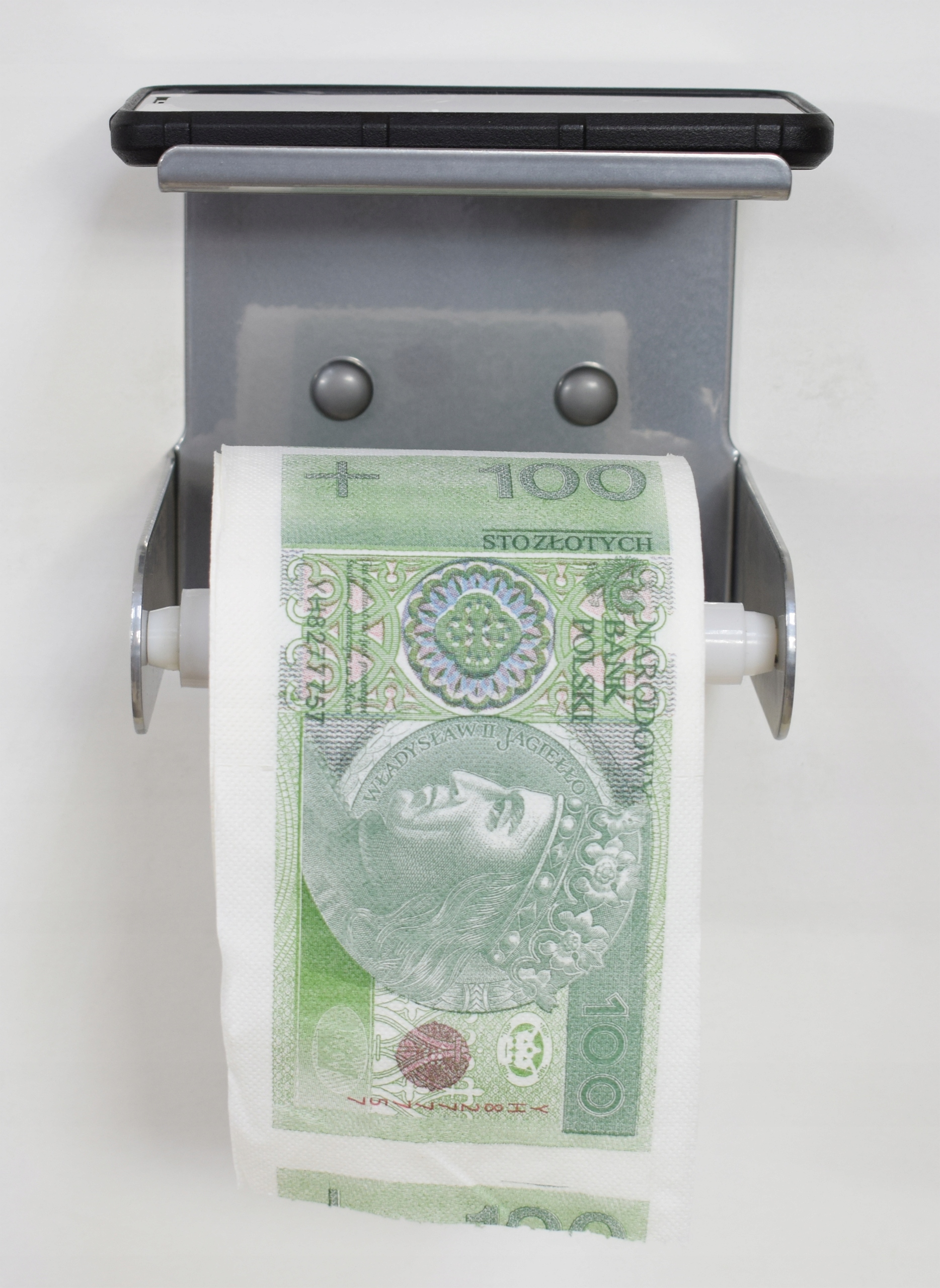 Uchwyt na papier toaletowy - Półka, Telefon, Metal Kod producenta SP-0037h