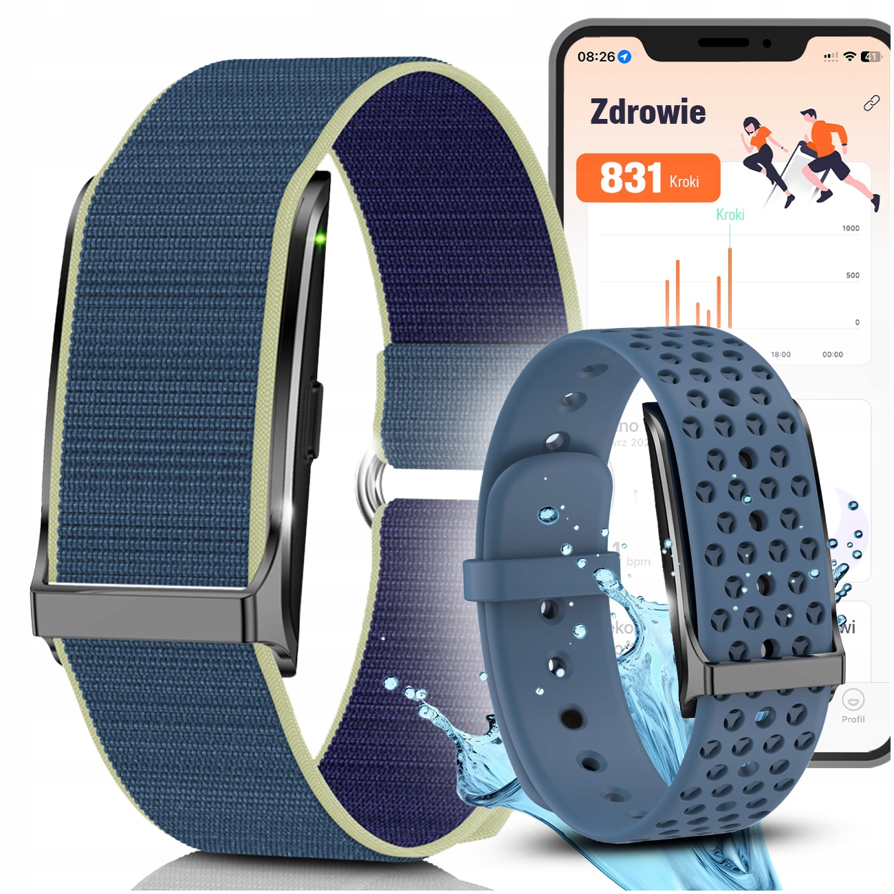 Chytrý Řemínek Jg Smart Tlak Pulz Spánek Upozornění Zdraví Sport Pl