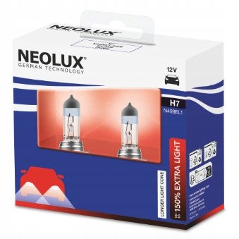 żarówki 12v h7 55w extra light +150% Neolux N499EL1-2SCB