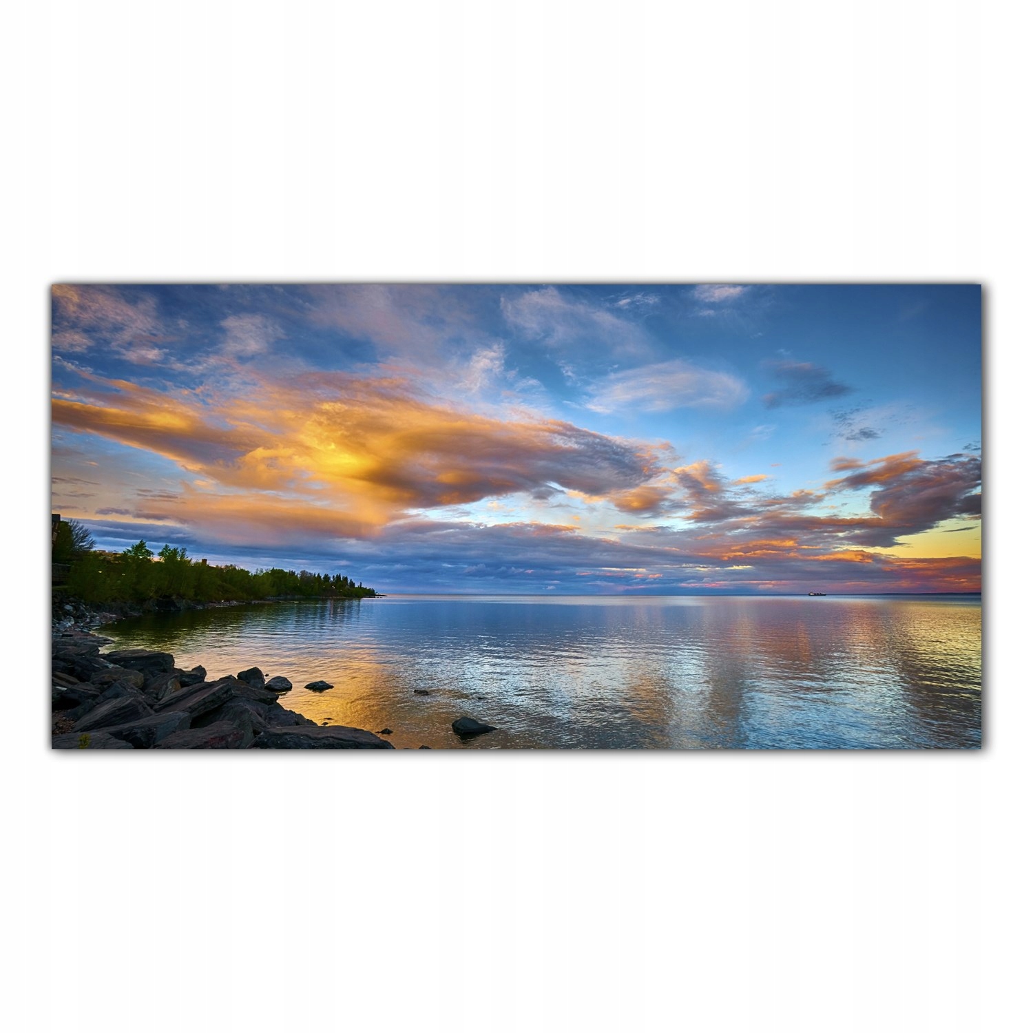 

Hartowany Obraz Szklany Ocean Zachód Słońca 120x60