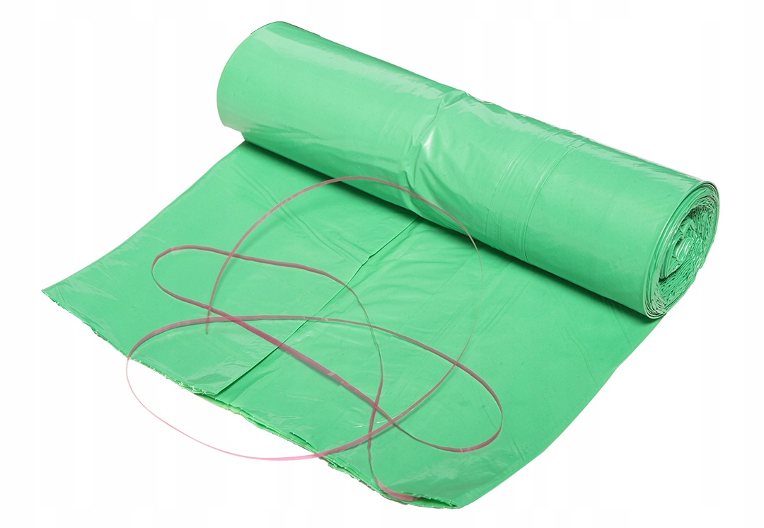 Worki na odpady 200 L, zielone z taśmą, 40 mic, 10 szt. Marka NEO TOOLS