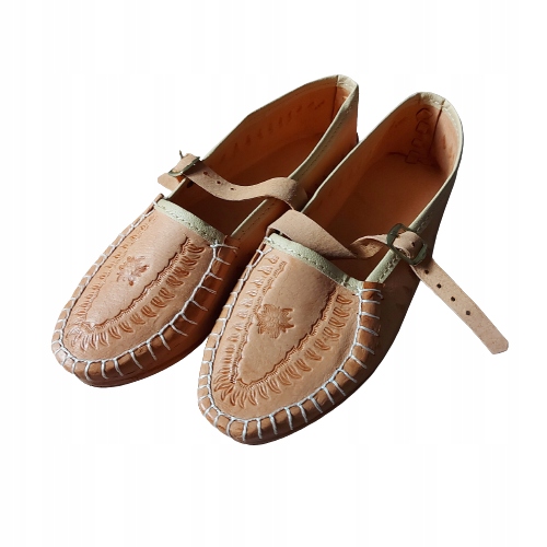 Kierpce GÓRALSKIE Skórzane 40