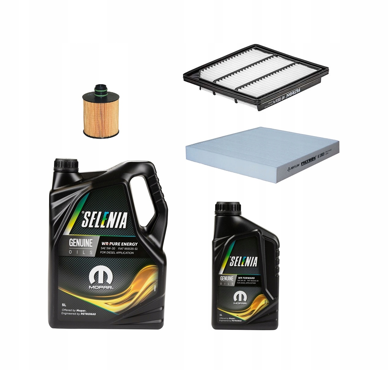 Olej Selenia 5W30 c2 6l Filtry Fiat Freemont 2.0 Jtd 170km 2011-2015