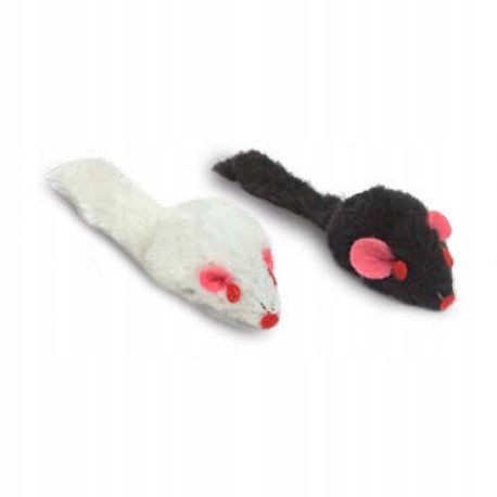 

Mysz dla kota biała czarna zabawka 5cm Y0185
