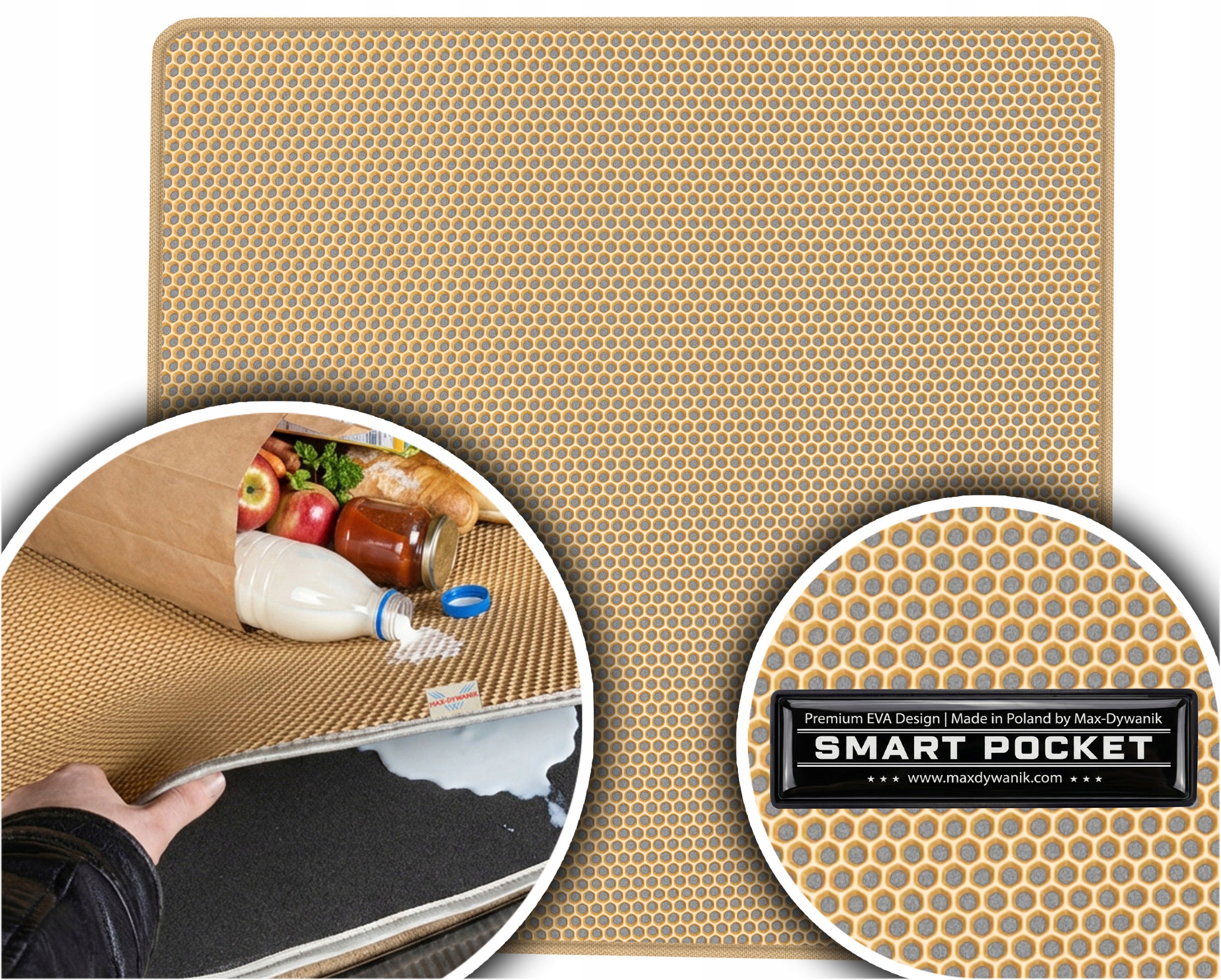 Land Cruiser J120 Long 5D 02-09 Vložka do batožinového priestoru Eva Smart Pocket Béžová