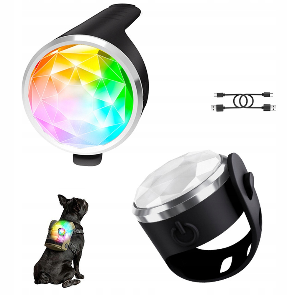 2X Led Lampička Pro Psa A Kočku, Noční Bezpečnost, Voděodolná