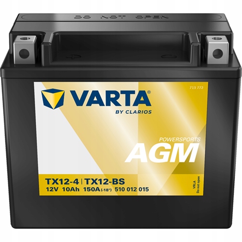 Akumulator Varta YTX12-BS 12V 10Ah 150A Powersports Freshpack Agm