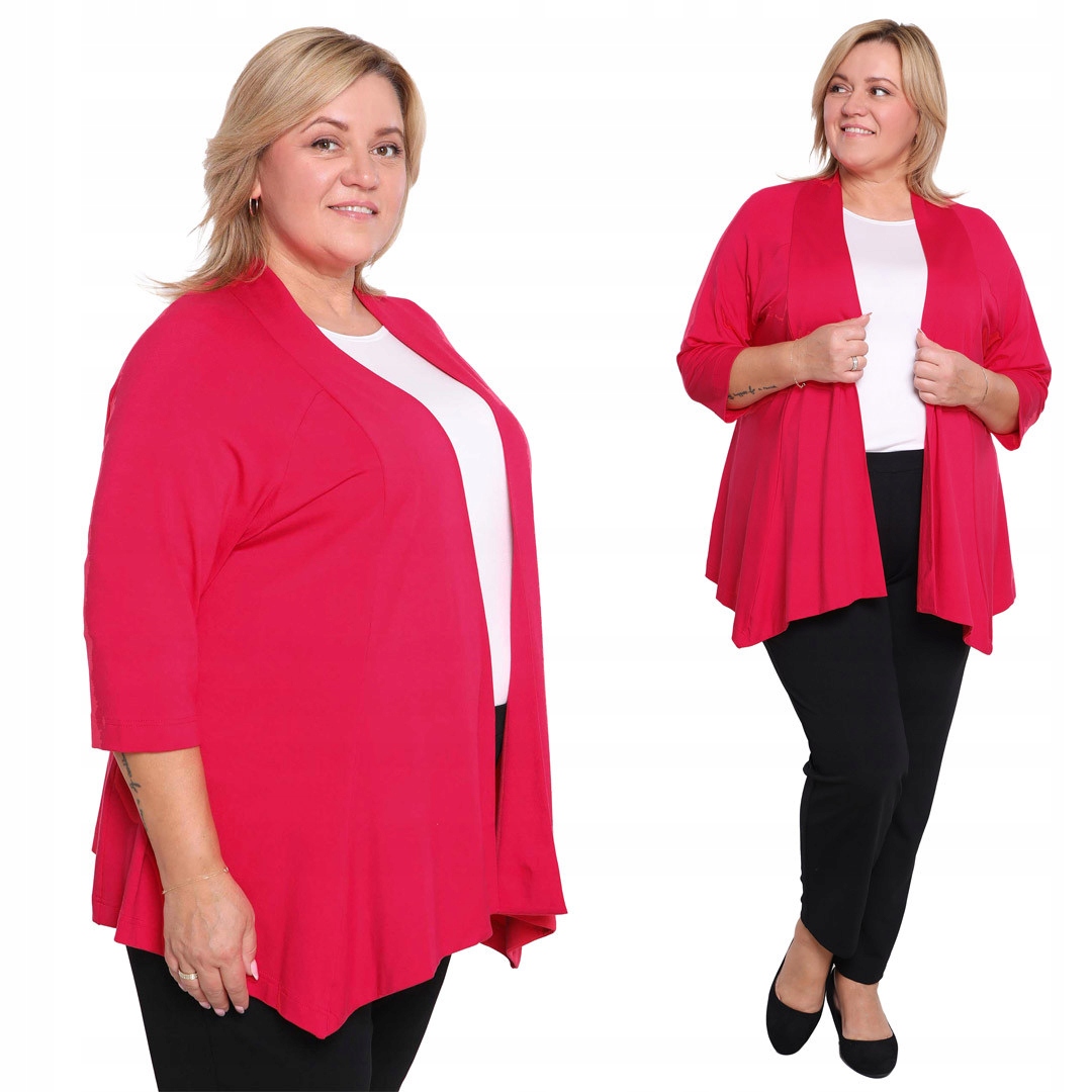 Tmavě růžový svetr z viskózy 46/48