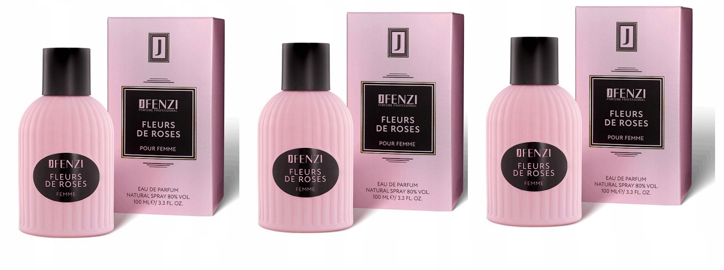 JFenzi Fleurs De Roses 3x100 ml parfémovaná voda