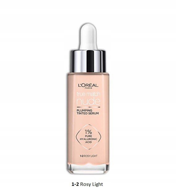 Loreal True Match Nude Serum V Podkladové Bázi Vyrovnávající Barvu Č. 1-2 Rosy L