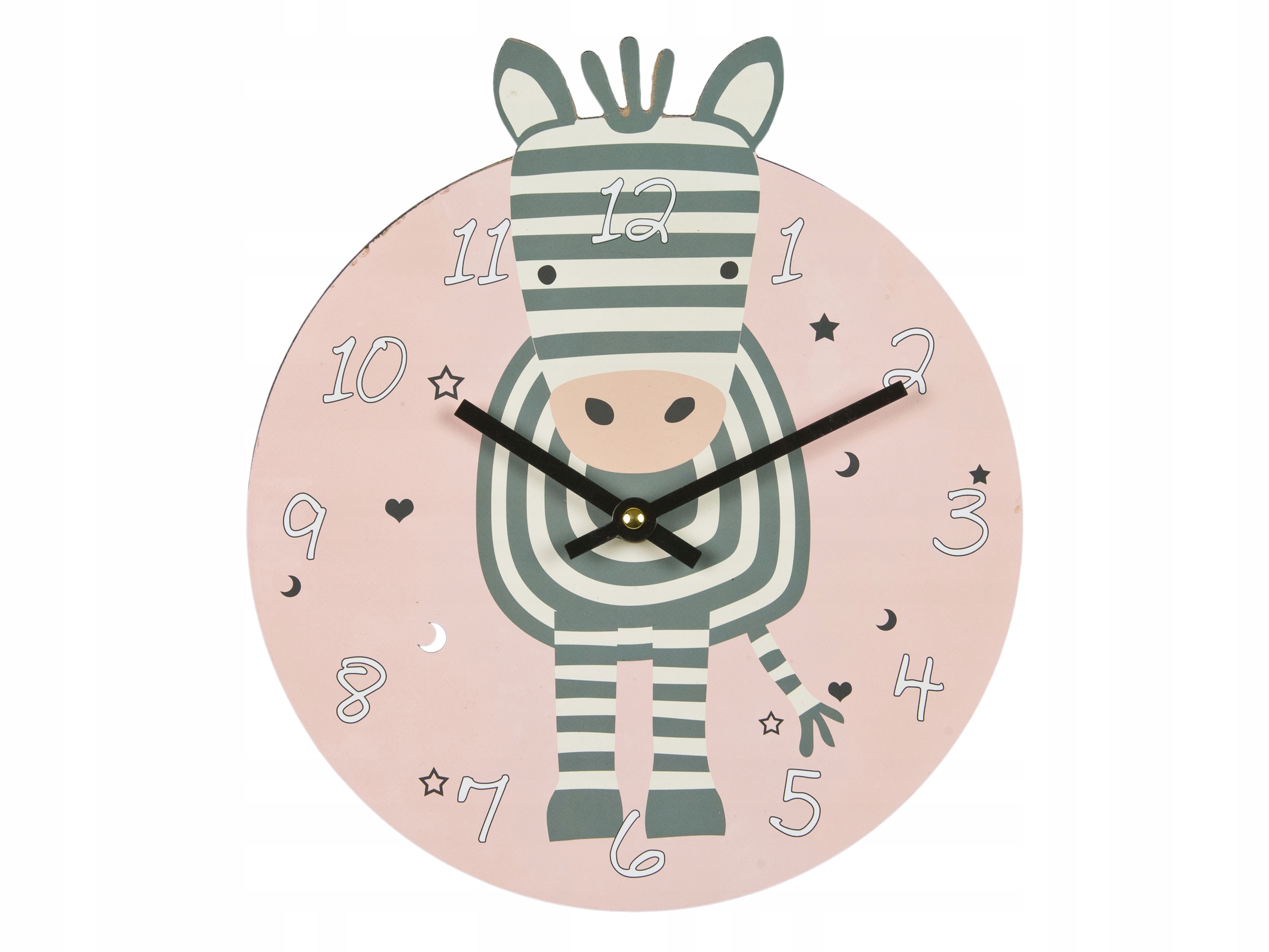 

Zegar Ścienny dziecięcy dla dzieci śr. 26cm Zebra