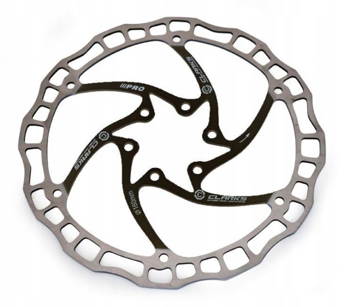 Tarcza hamulcowa CLARK'S CD-08 180mm czarna 6śr