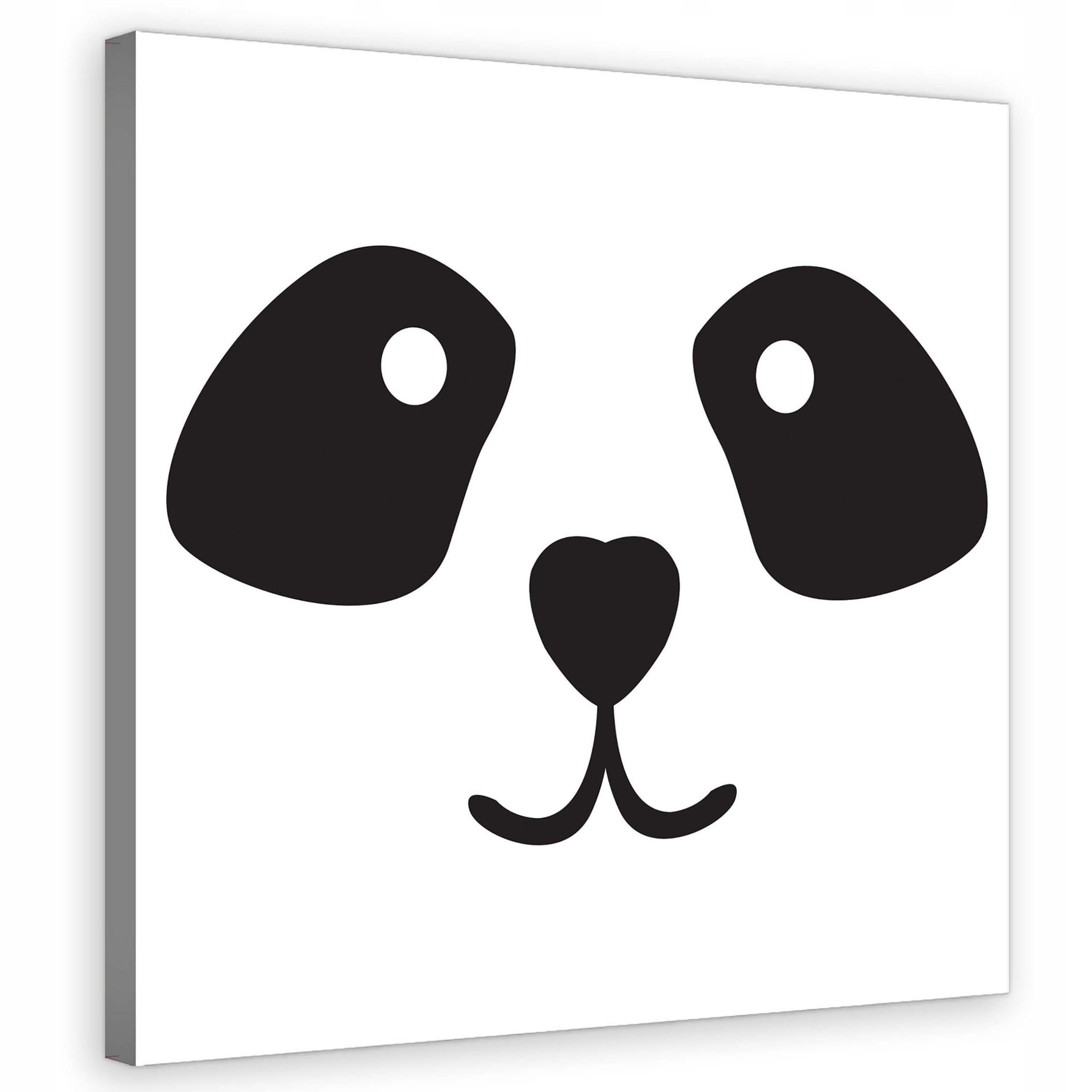 Obraz 80x80 Panda sladký jednoduchý minimalismus černobílé zvíře příjemné