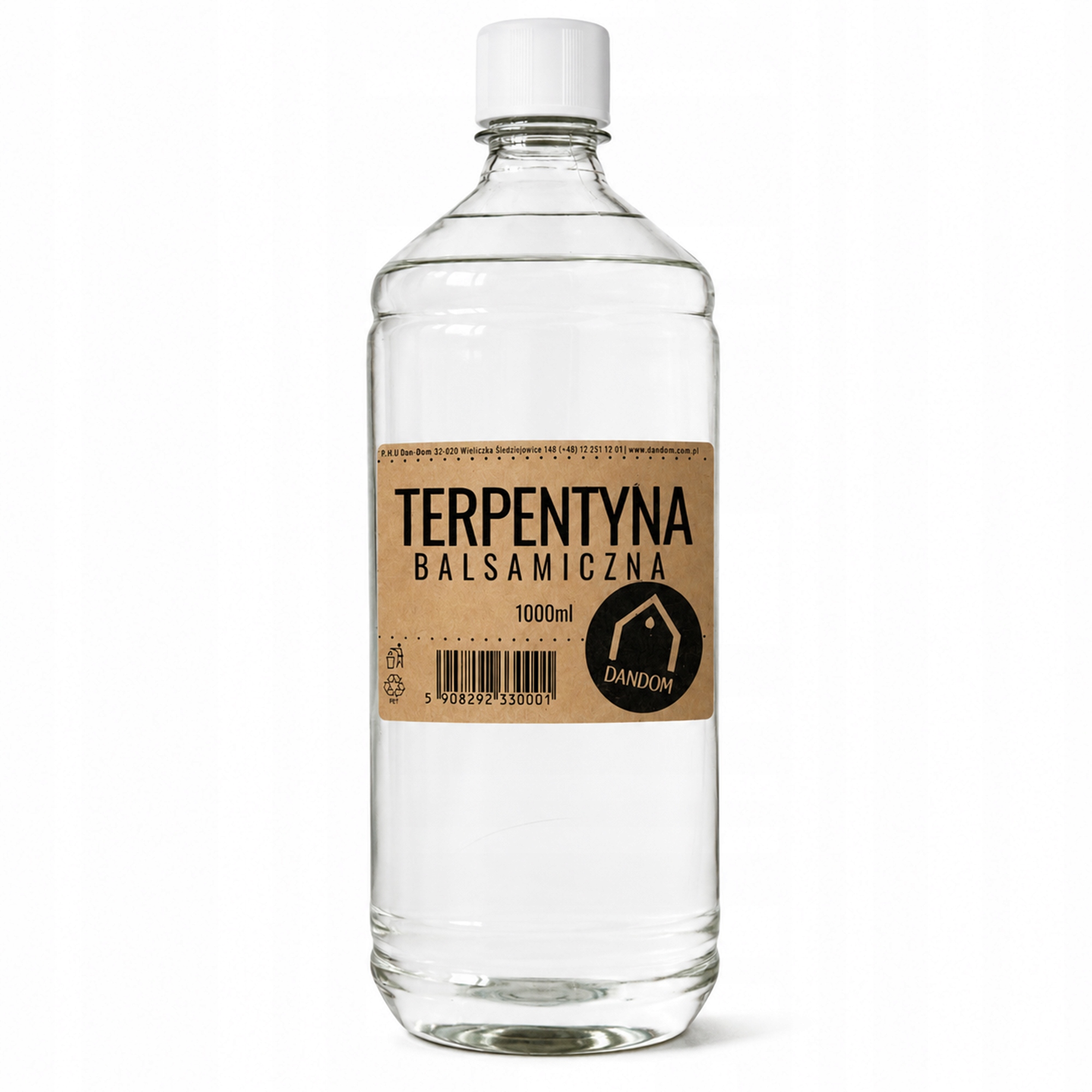Terpentyna Balsamiczna Dandom Naturalna Farb Olejnych Werniksów Drewna 1L