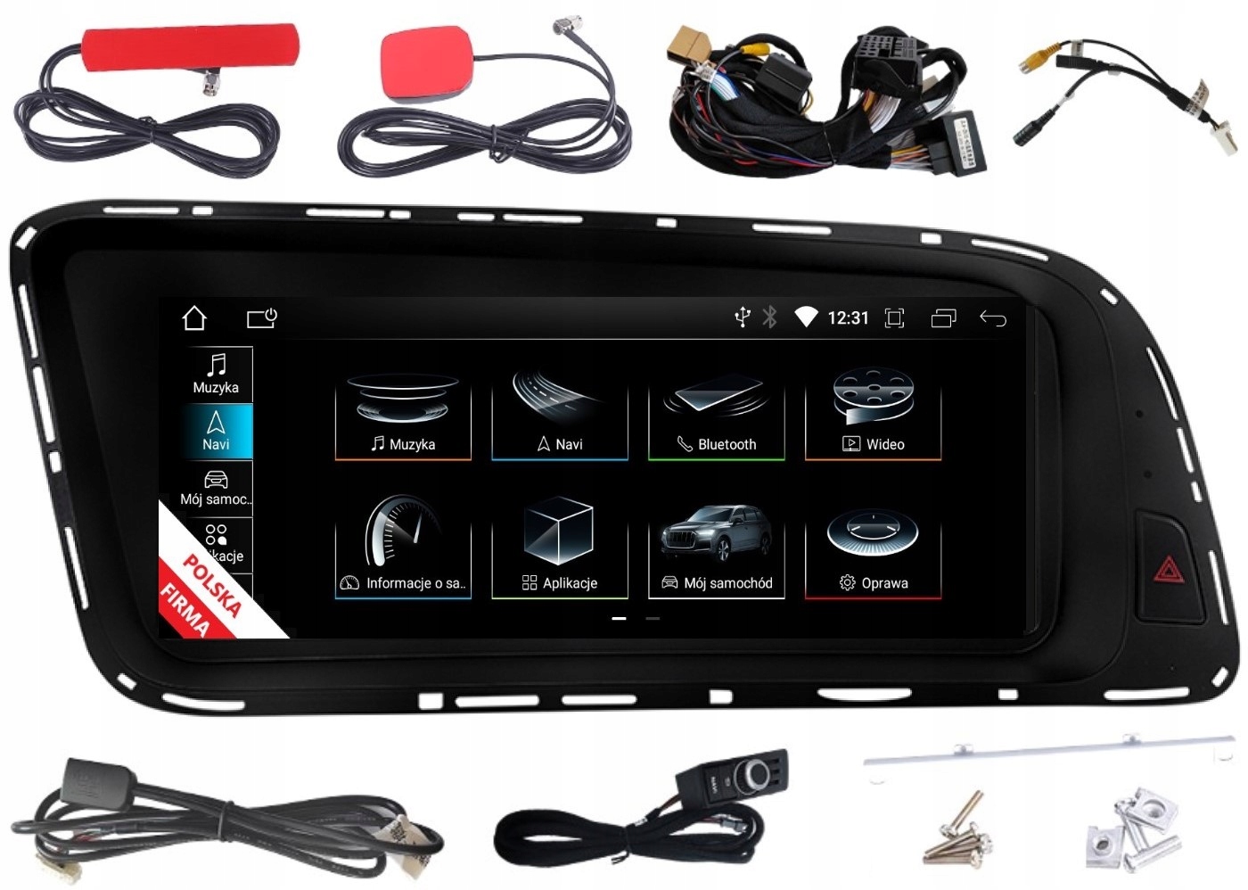 Radio Monitor Android Audi Q5 8R 4/64 Gb Carplay Lte Multimedia MMI 3G