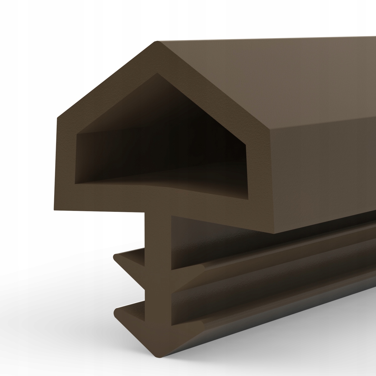 Uszczelka do drzwi okien 10m STD05 brązowa