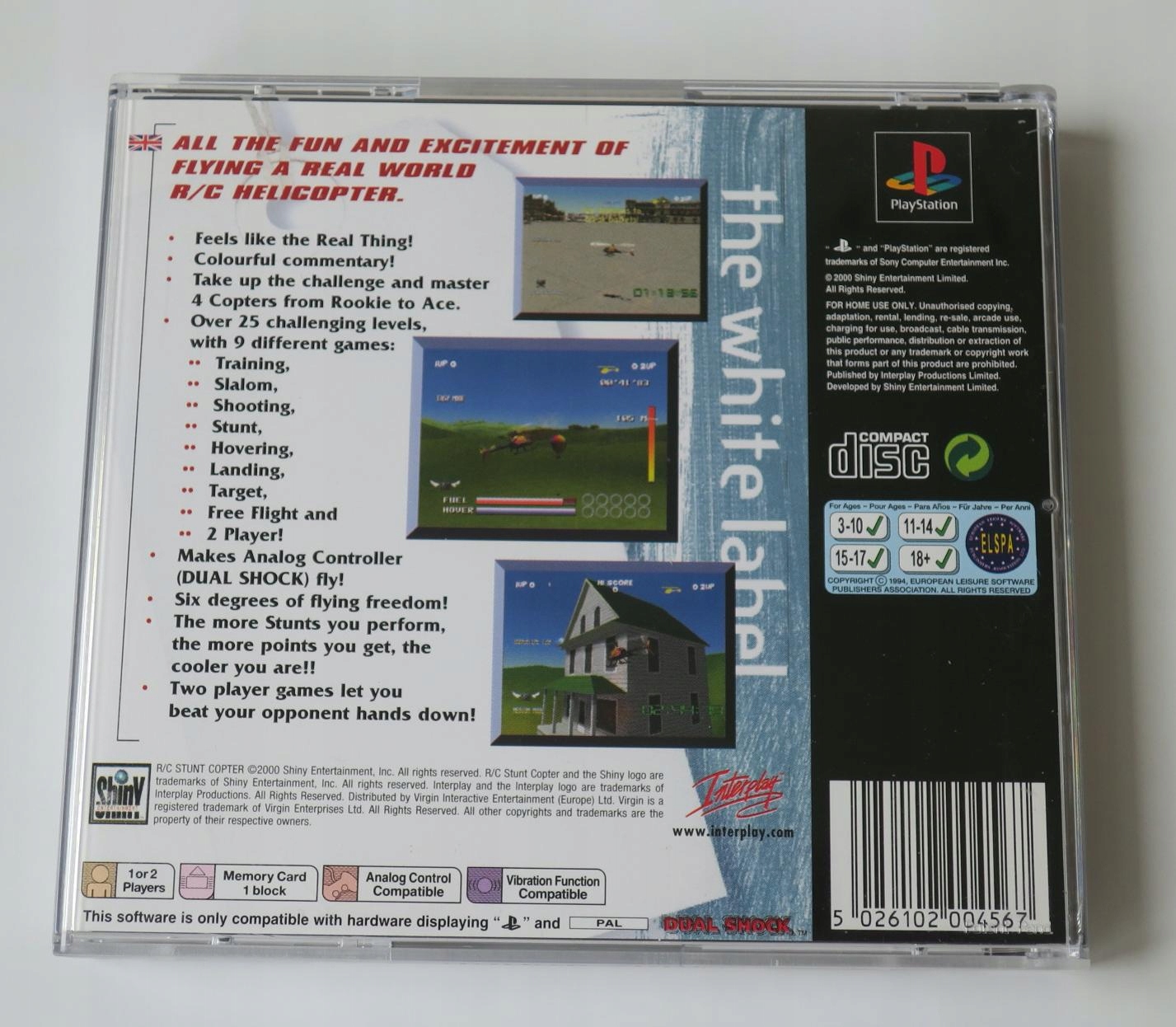 PS1 GRA R/C STUNT COPTER PLAYSTATION 1 PSX Tytuł PS1 GRA R/C STUNT COPTER PLAYSTATION 1 PSX