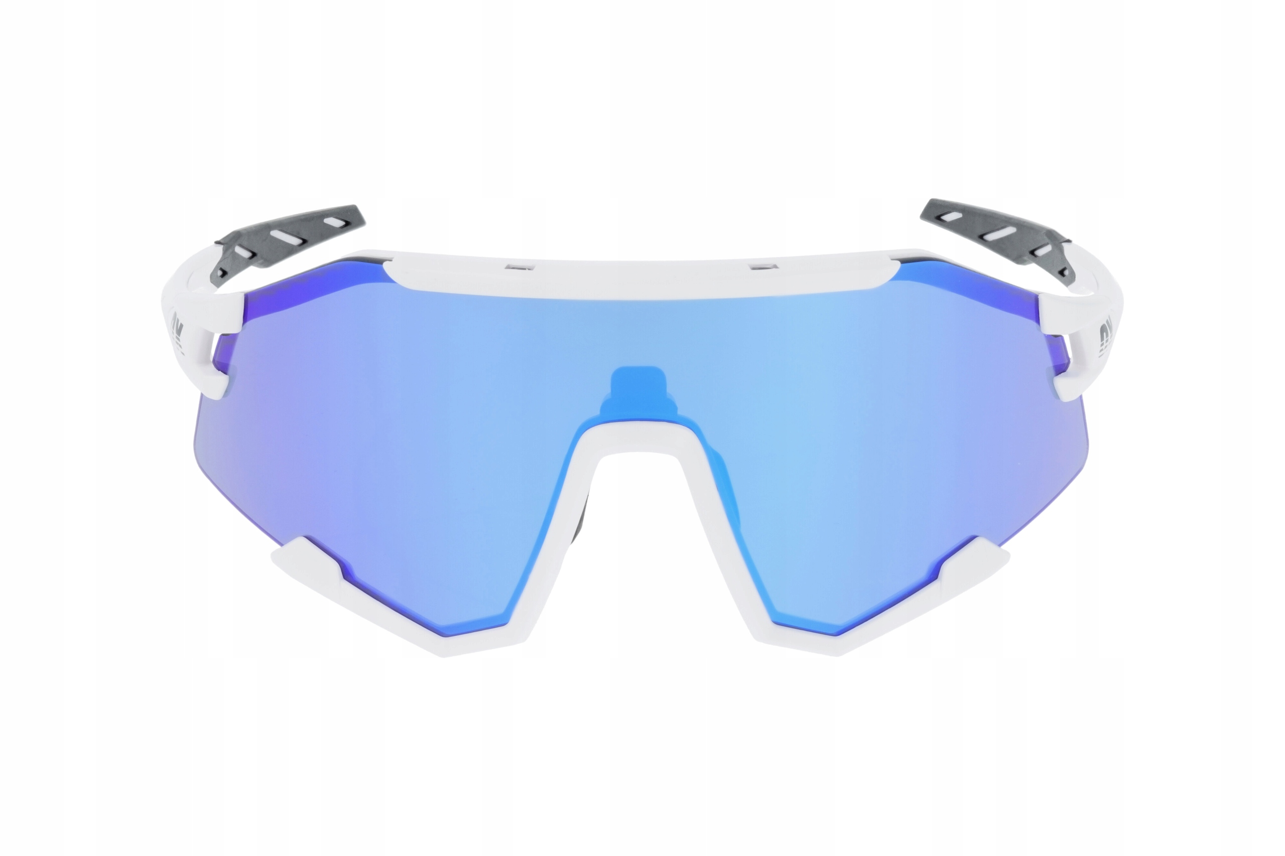 SPORTOWE OKULARY PRZECIWSŁONECZNE OX OPTICS VELOX WHITE BLUE LUSTRZANE TR90