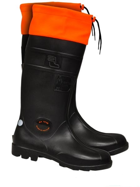 POLSKIE BUTY KALOSZE GUMACZE Z NOSKIEM FLUO 48