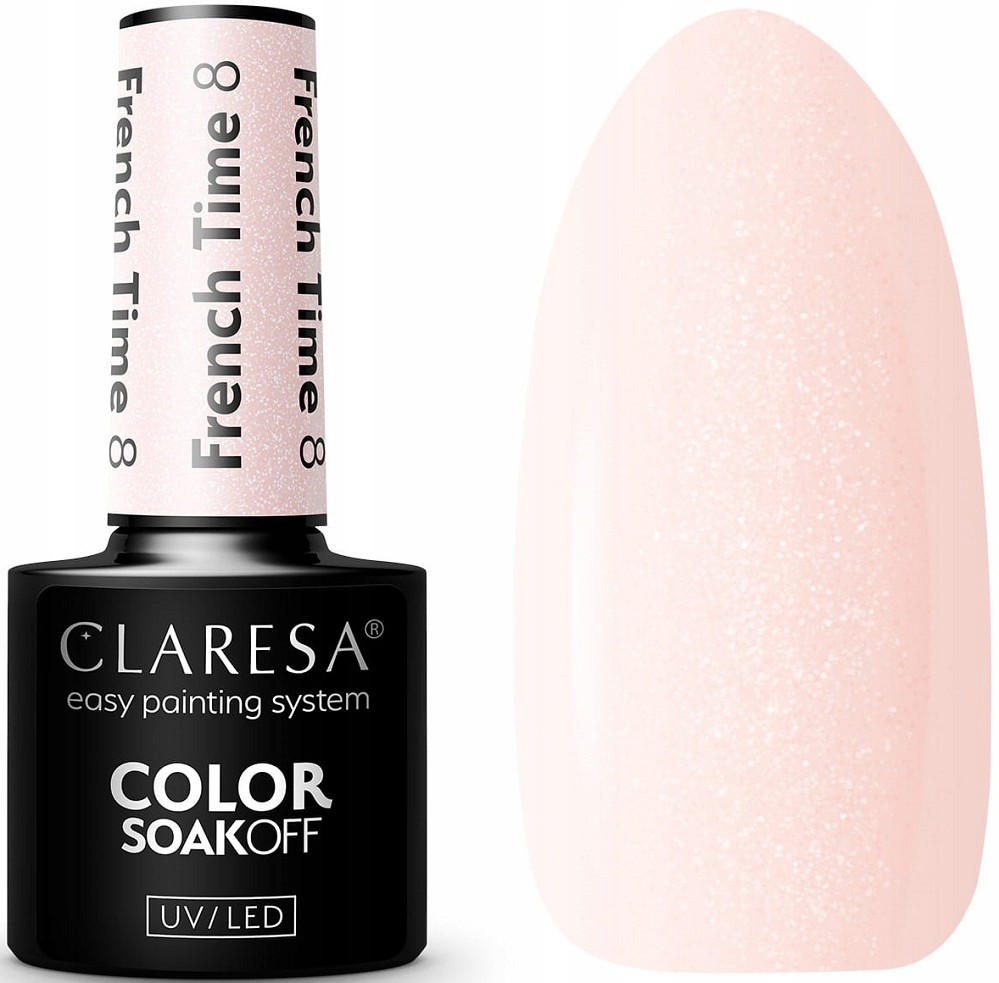 

Claresa Lakier Hybrydowy French Time 8 Drobinka