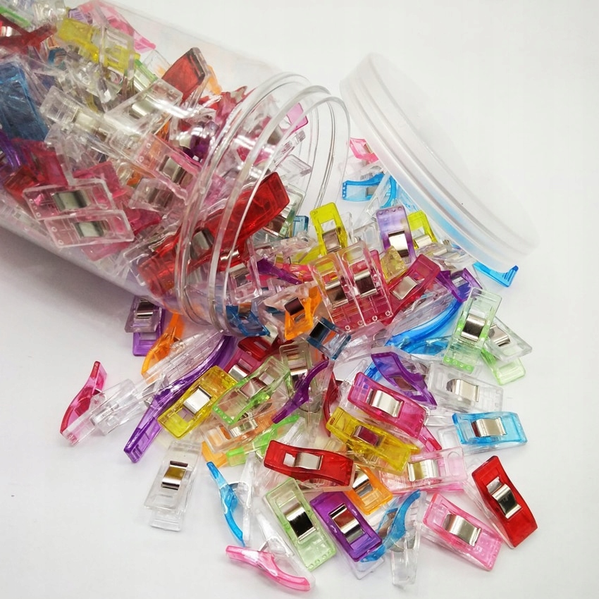 Klipy Svorky Na Tkaniny 120ks Mix Barvy 100ks Malé 20ks Velké