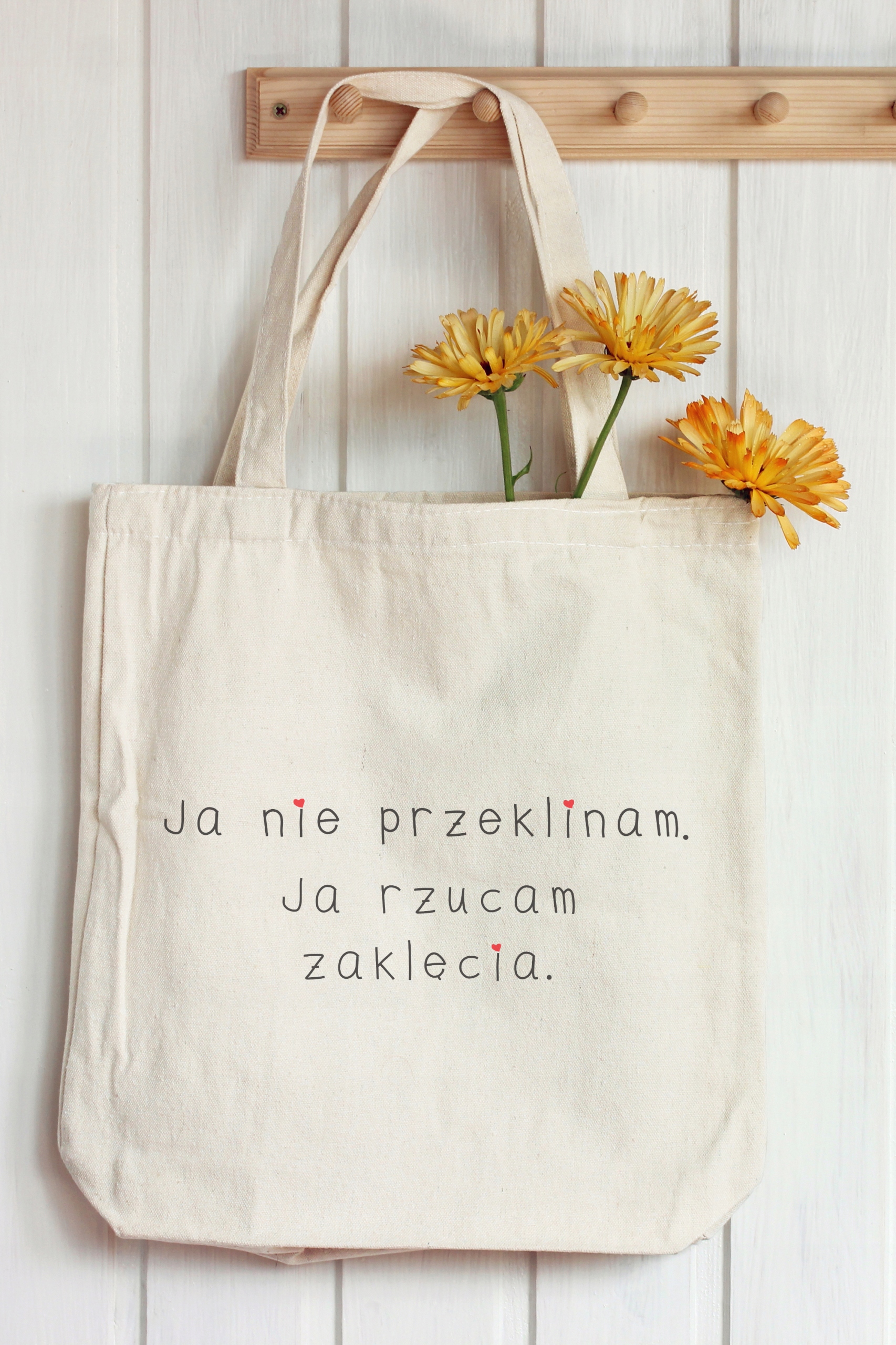 Torba BAWEŁNIANA Ja nie przeklinam Wysokość 42 cm
