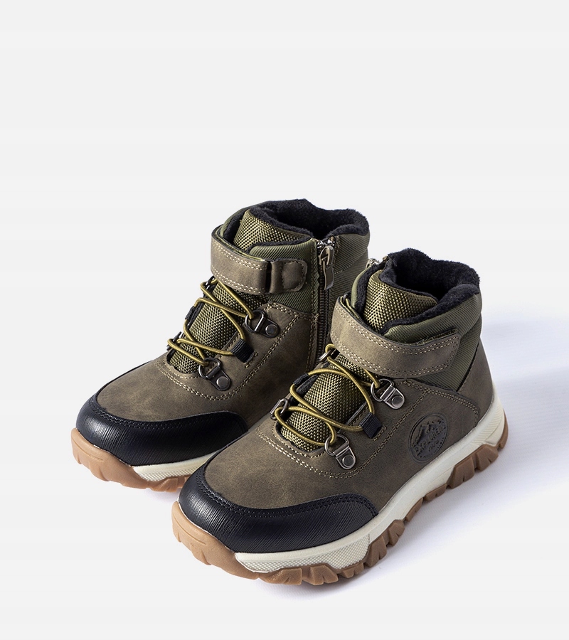 Zielone ocieplane trapery dziecięce 26794 32 Kod producenta 23DZ23-6581 KHAKI