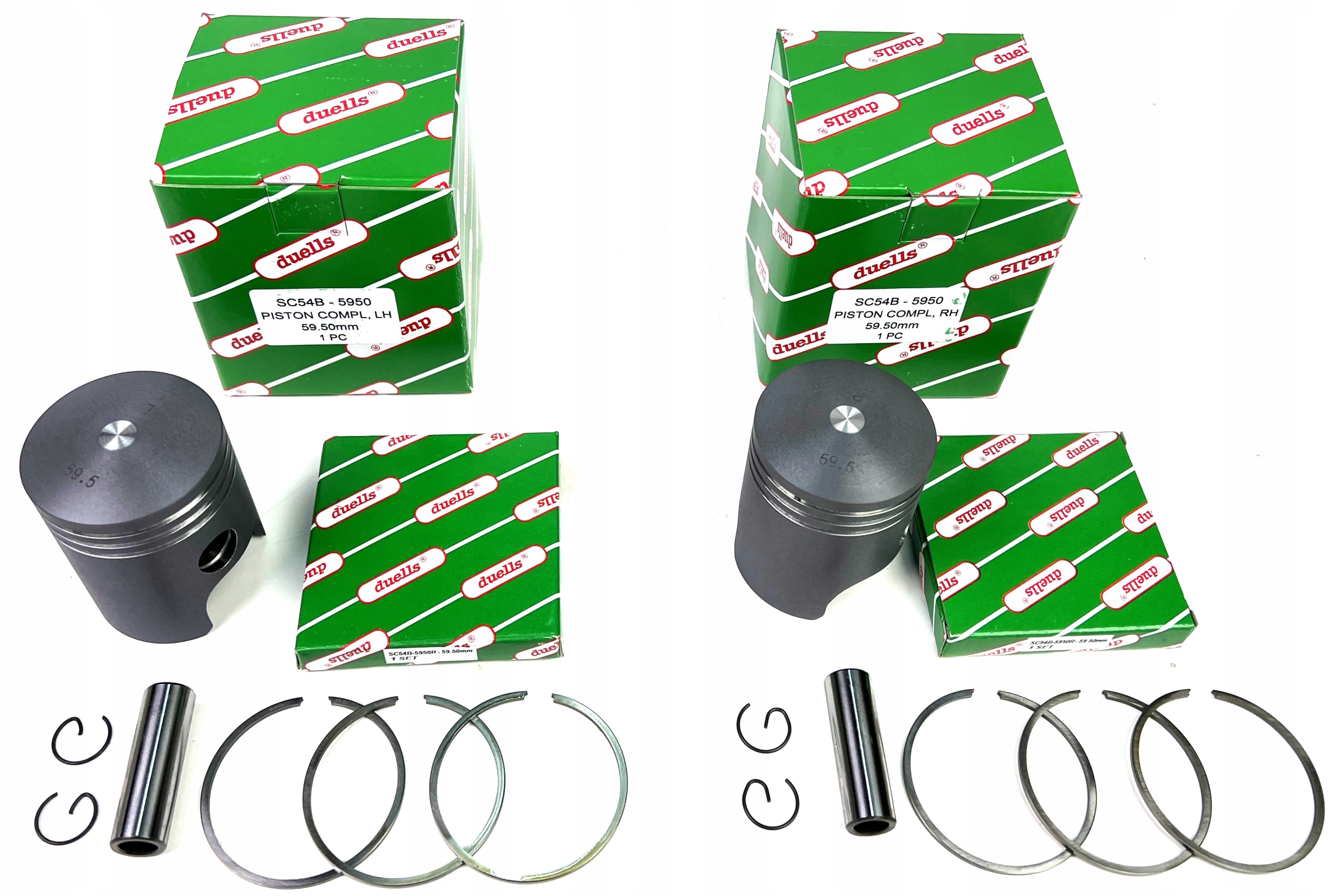 Piesty Jawa 350 Ts 638 639 640 R6 59,50 kpl Duells eloxovaný 6 brúsený kpl