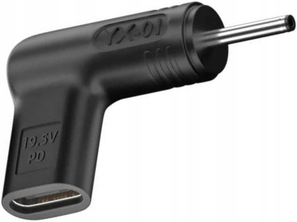 PRZEJŚCIÓWKA ADAPTER USB TYP C do 3.0x1.0mm KĄTOWY do ACER ASUS 100W PD