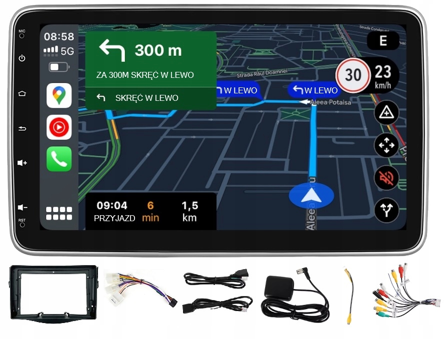 Rádio Navigácia Gps Android Toyota RAV4 2006-2012 Wifi Carplay Usb 2GB 64GB