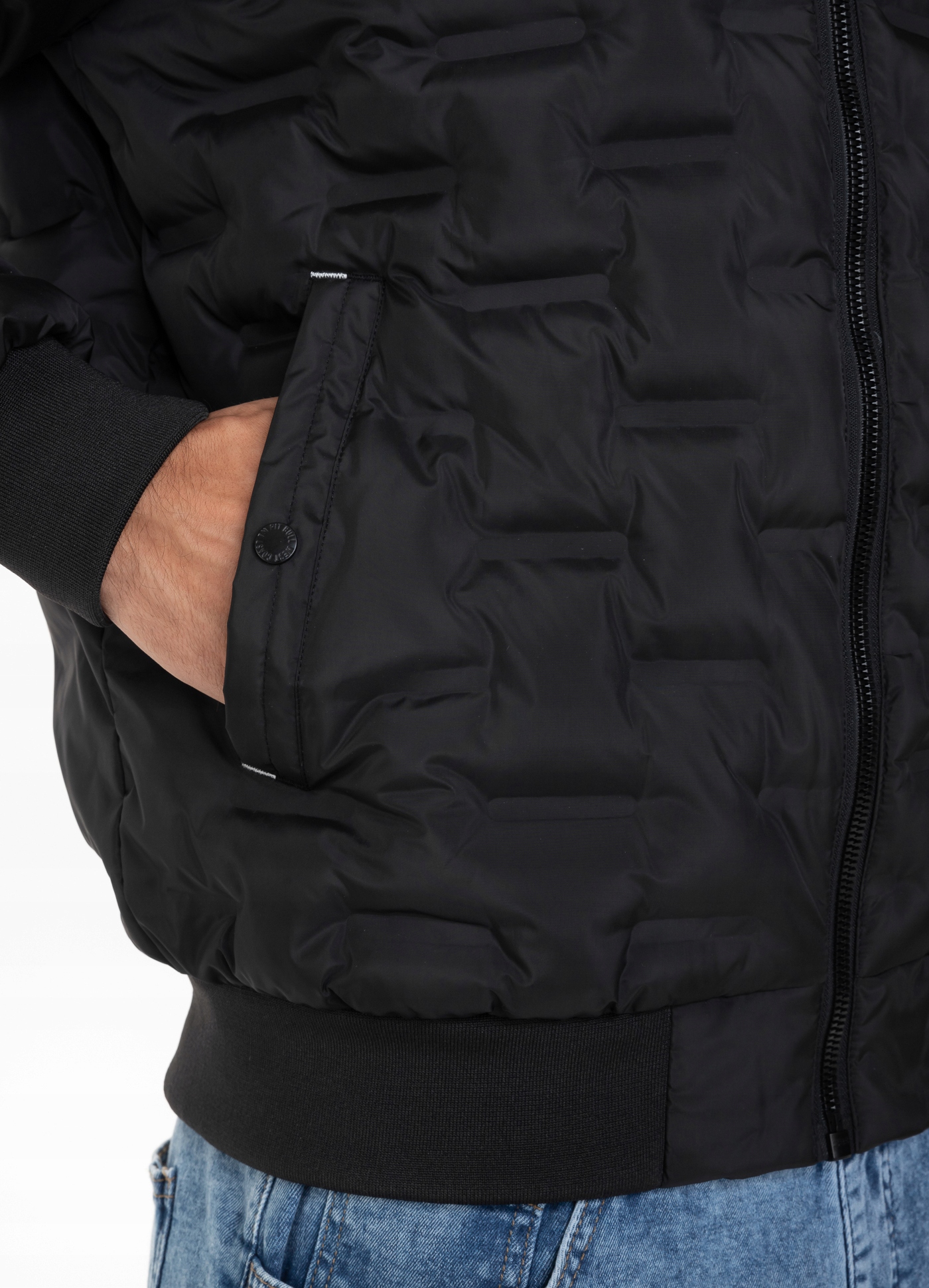 KURTKA ZIMOWA MĘSKA PITBULL PIKOWANA Z KAPTUREM XL Wypełnienie syntetyczne