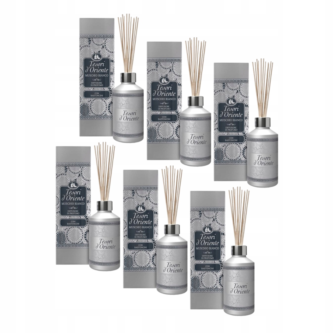 Levně Tesori sada 6 x vonných tyčinek Muschio Bianco
