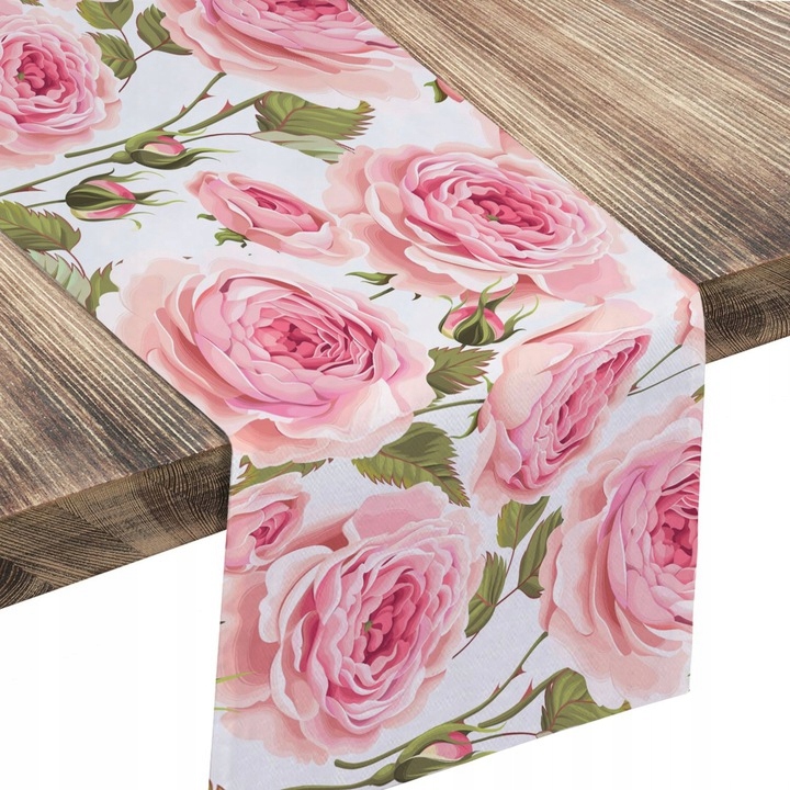 Módní Ubrus Na Stolek S Grafikou Běhoun Krásné Růže 40x100
