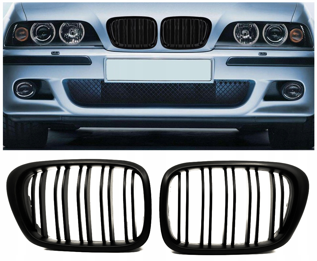 GRILL NERKI SPORT BMW E39 LCI CZARNY MATT LIFT 154DM NERKI W GRIL BMW ...