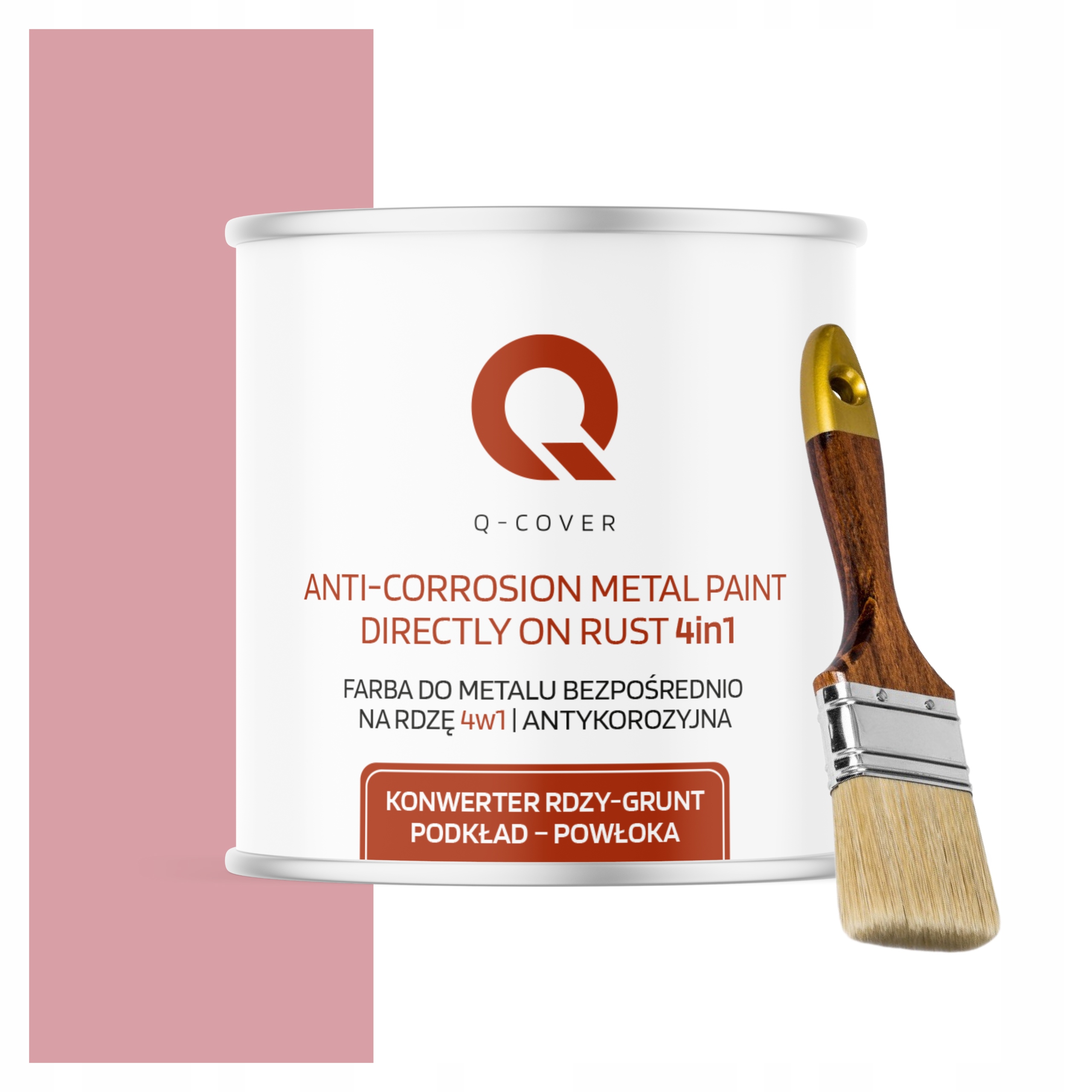 Farba na kov Antikorózna 2.5L Mat Farba Ružová Jasná štetec Ral 3015