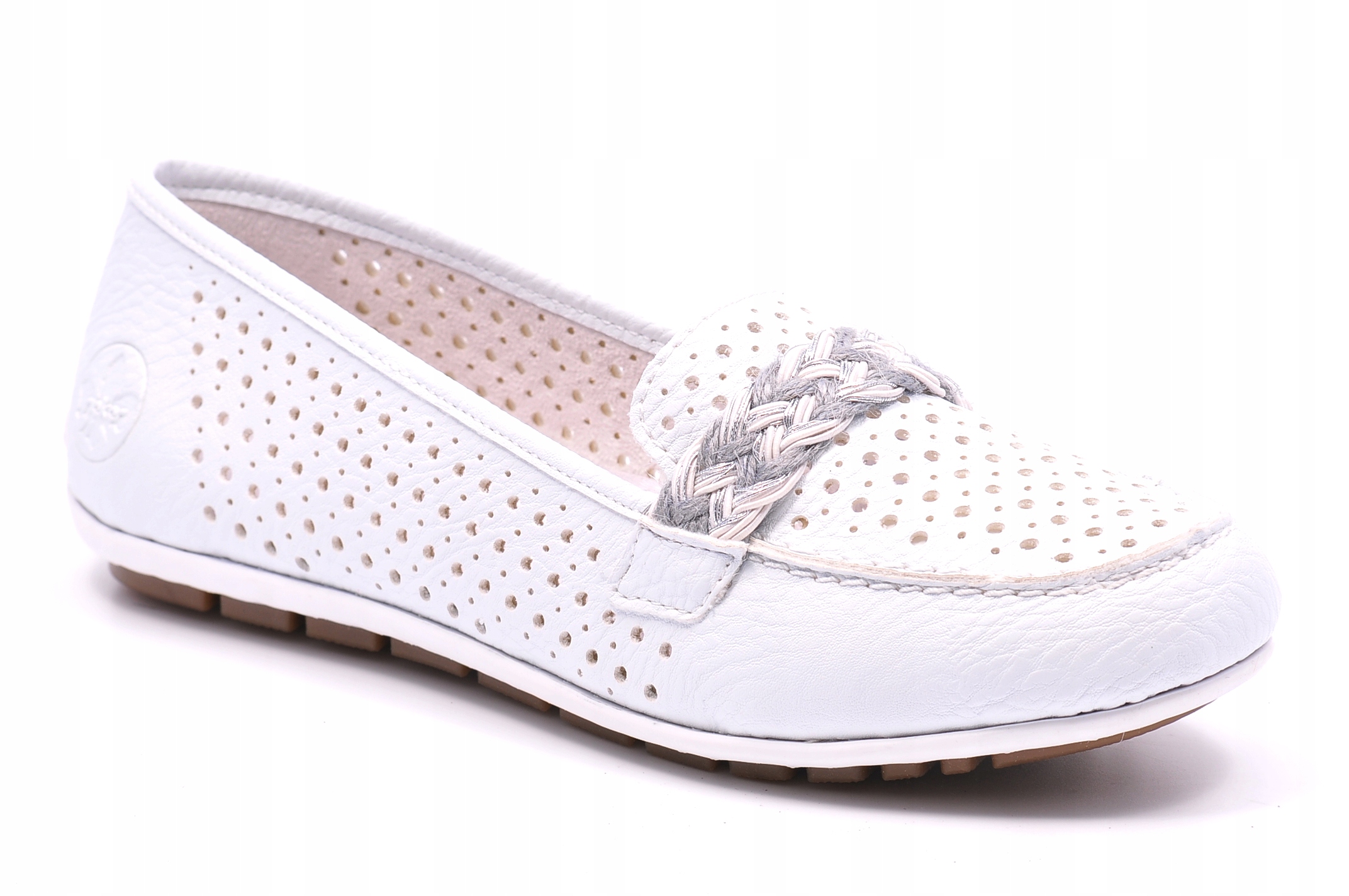 Rieker 46885-80 Mokasíny Bílé Velikost 37