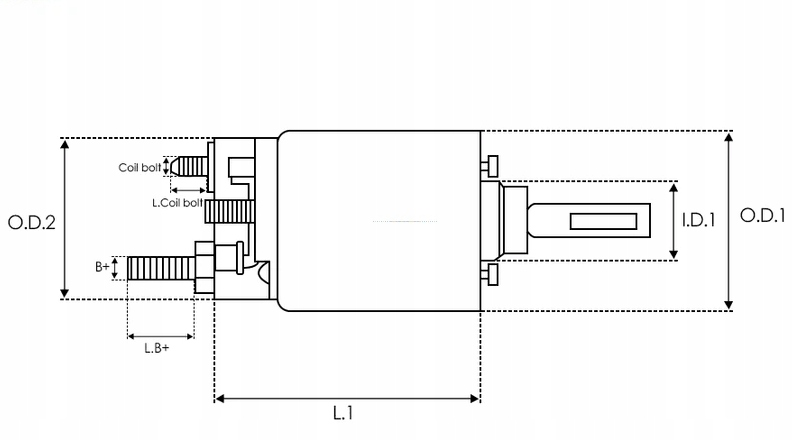 SS6051 Automat elektromagnes rozrusznika Denso Producent czesci AS PL