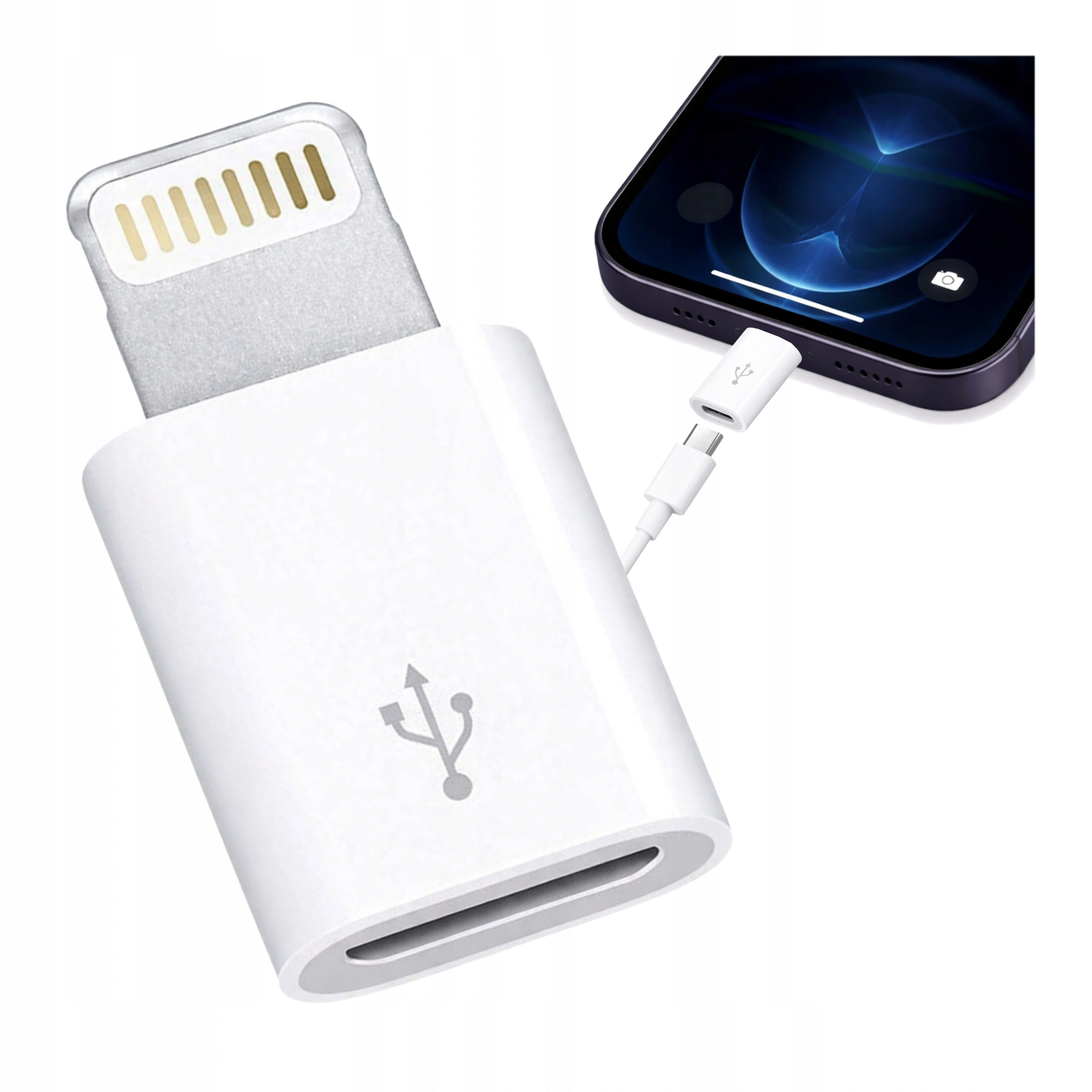 Adapter - Przejściówka MicroUSB Lighting Do IPHONe