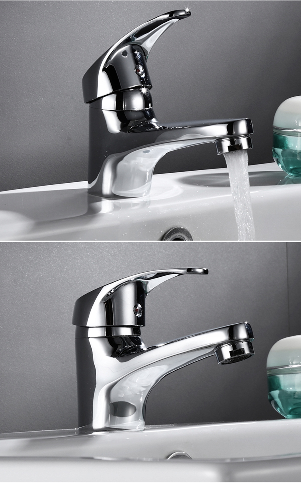 BATERIA UMYWALKOWA ŁAZIENKOWA NABLATOWA KRAN DO UMYWALKI STOJĄCA PERLATOR Marka Maibang