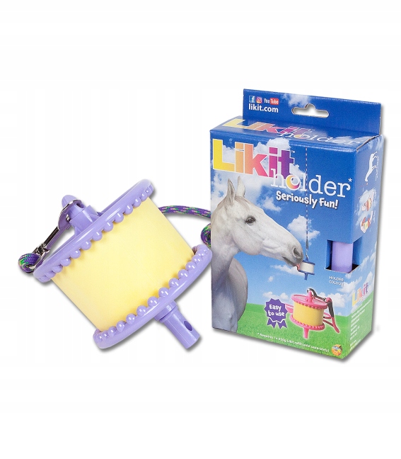 Likit Holder Purple uchwyt lizawki dla koni horse toy