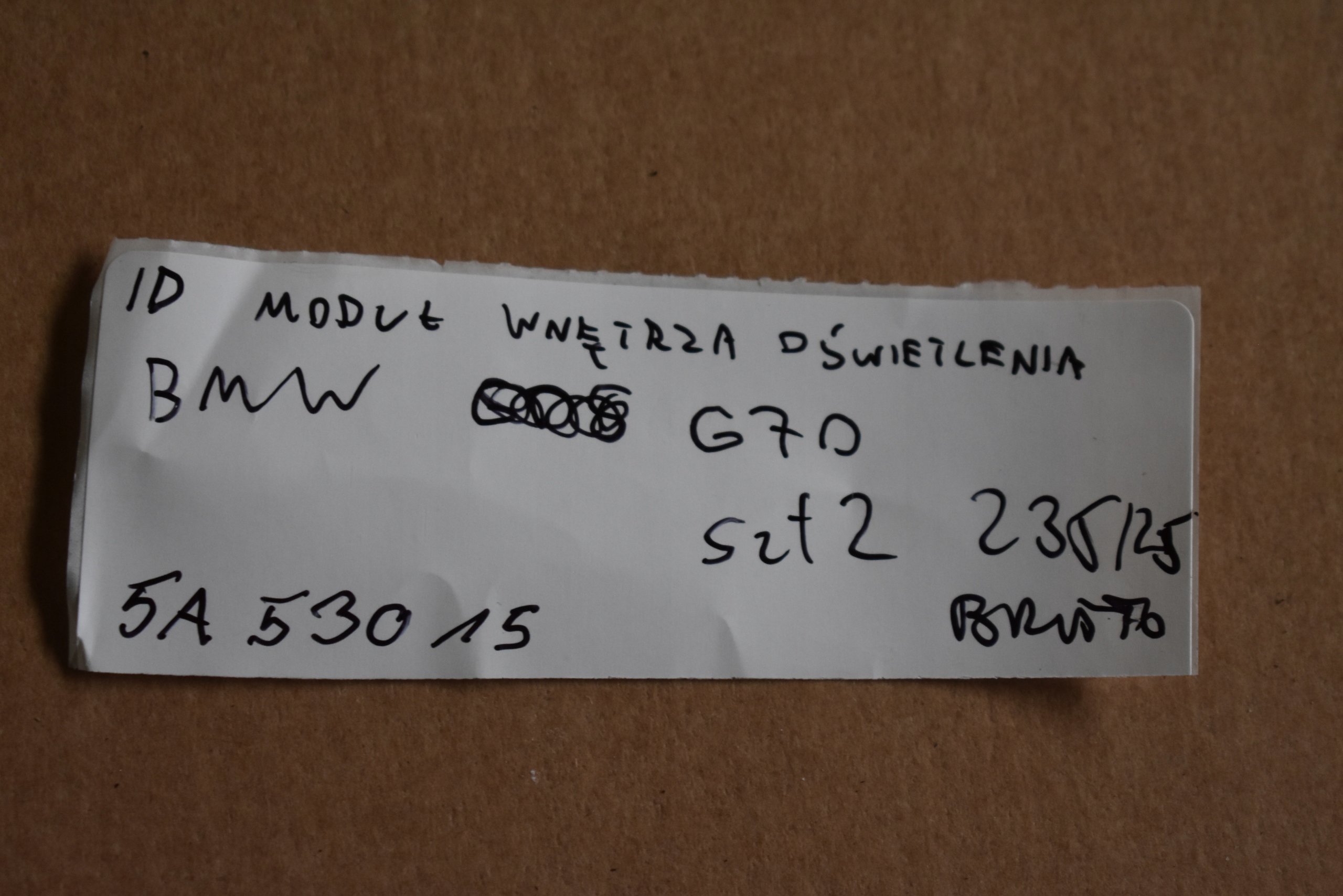 IDEALNY modulo AMBIENTE interna Plafoniera BMW G70 1