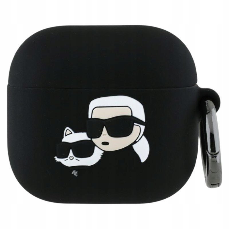 Karl Lagerfeld Silicone Karl & Choupette Head 3D Etui AirPods 4