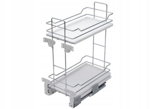 Nákladný Kôš Pod Dosku Rejs Maxima Evo Mini Spodný Do Skrinky 400 Chróm Biely