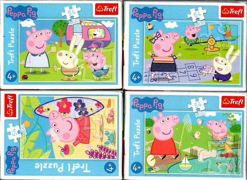 

Trefl 54el. Mini Puzzle Mini Świnka Peppa 4+