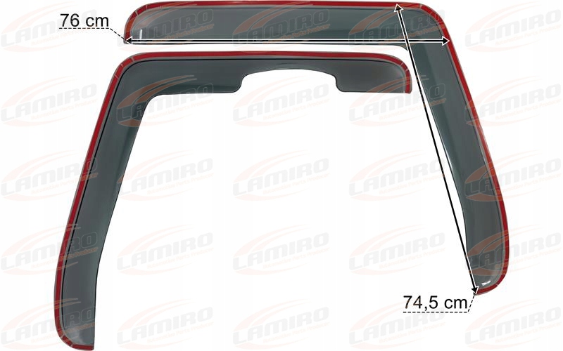 OWIEWKI SZYB BOCZNYCH VOLVO FH12 FH13 FM12 FM13 FMX Rodzaj owiewki