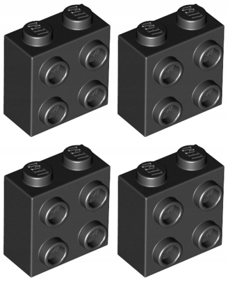 

Lego 22885 Klocek 1x2x1 czarny Nowy (5g) 4 szt.