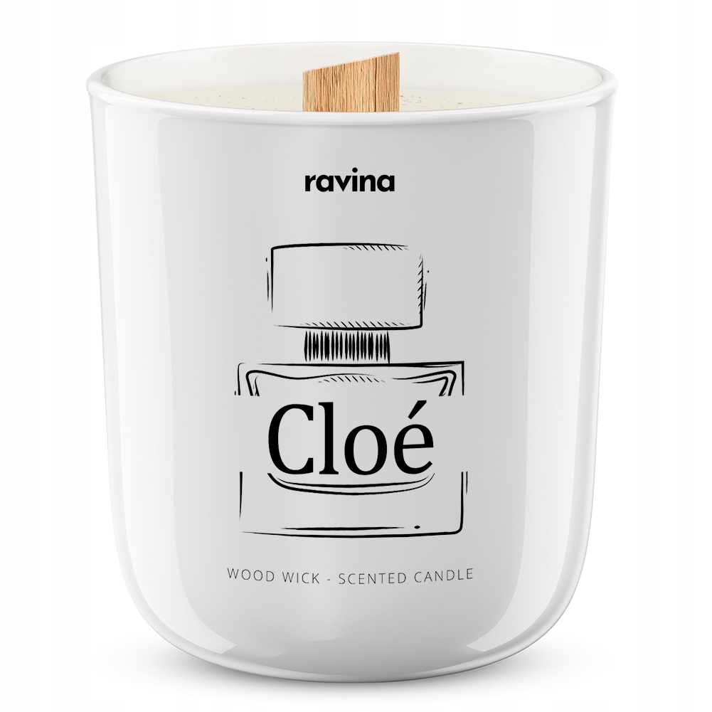 

Chloe Naturalna Świeca Zapachowa drewniany knot