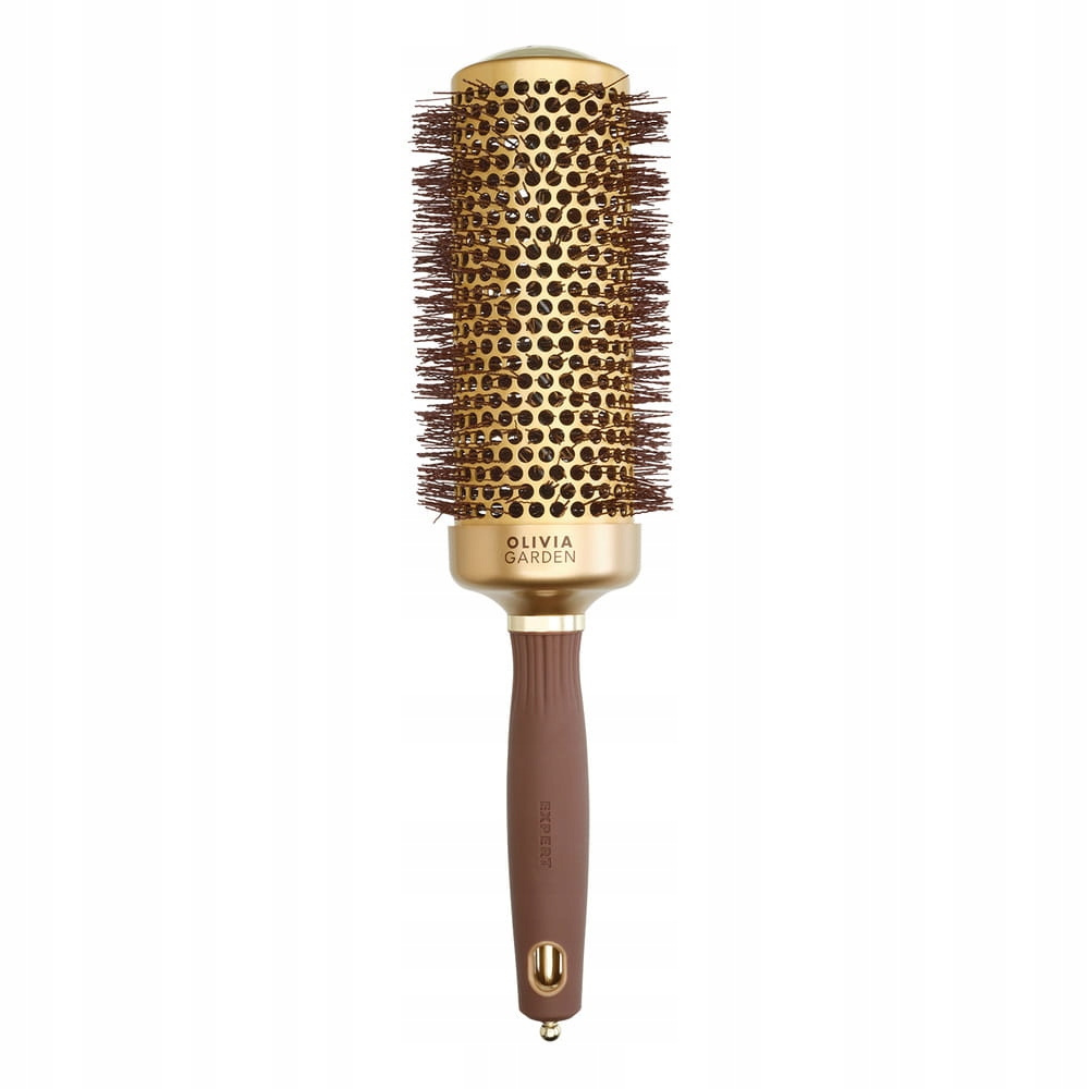 Olivia Garden Expert Blowout Speed Wavy Bristles Gold&Brown 55 mm
