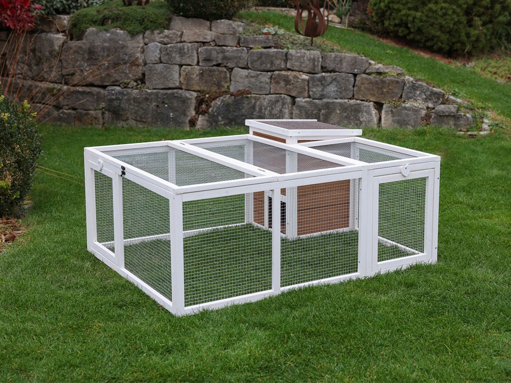 Levně Výběh pro králíky odklopný s domečkem Kerbl 81756, 132x102x59cm