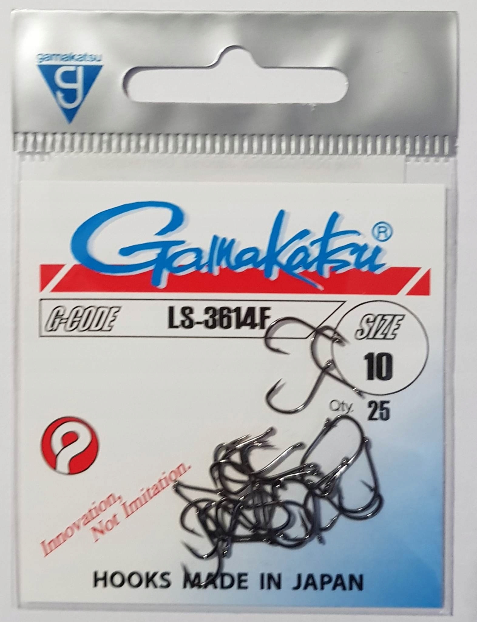 

Haczyki Gamakatsu LS-3614F nr 10 czarny